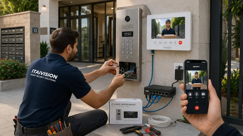 המדריך המלא להתקנת אינטרקום לבניין משותף